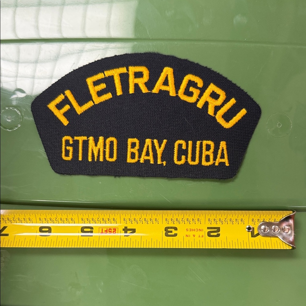 FLETRAGRU GTMO Bay embroidered naval Patch - Picture 2 of 4